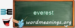 WordMeaning blackboard for everest